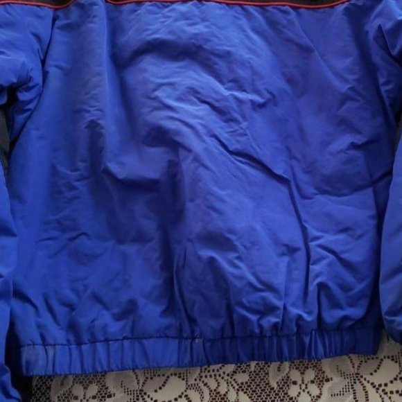 Vintage Polaris Winter Snowmobile Jacket Black Blue Medium - Picture 8 of 8